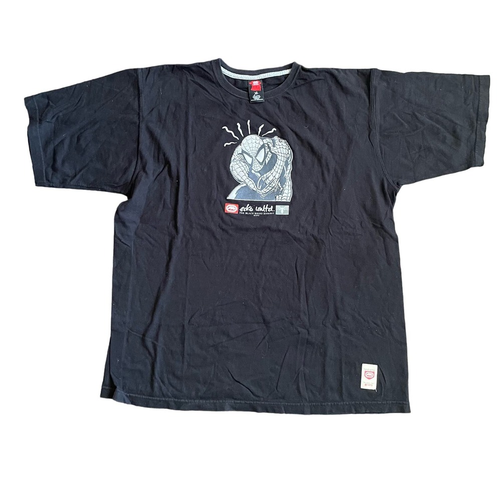Vintage Spider Man Ecko Unltd. Black Rhino Exhibit 1972 Shirt Marvel XL